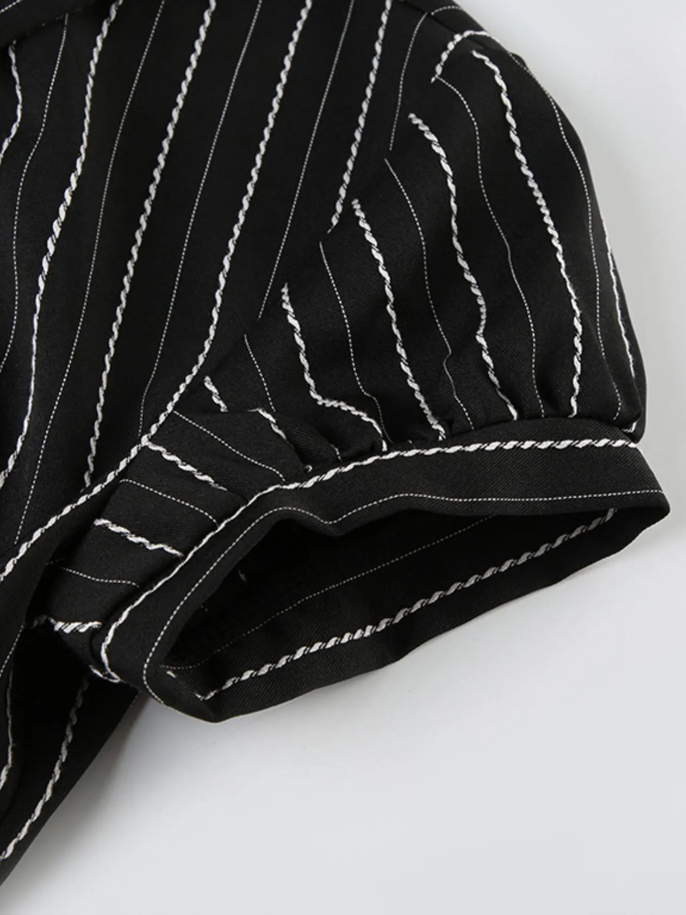 Striped Button-Down Collared Neck Shirt - Velora Luxury Fashion