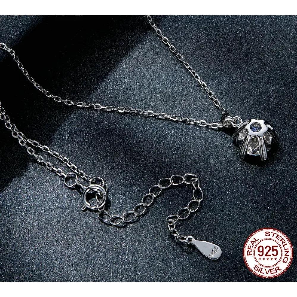 Stunning 1 Carat Moissanite Pendant Necklace | 925 Sterling Silver | Wedding & Bridal Fine Jewelry - Velora Luxury Fashion