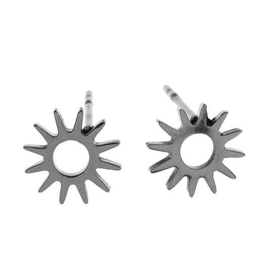 Style EDLA: 'Starry Night' Stud Earrings Silver - Velora Luxury Fashion