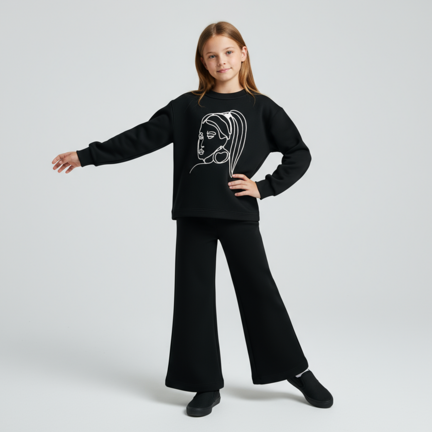 Stylish Flare Girls Cotton Set - Velora Luxury Fashion