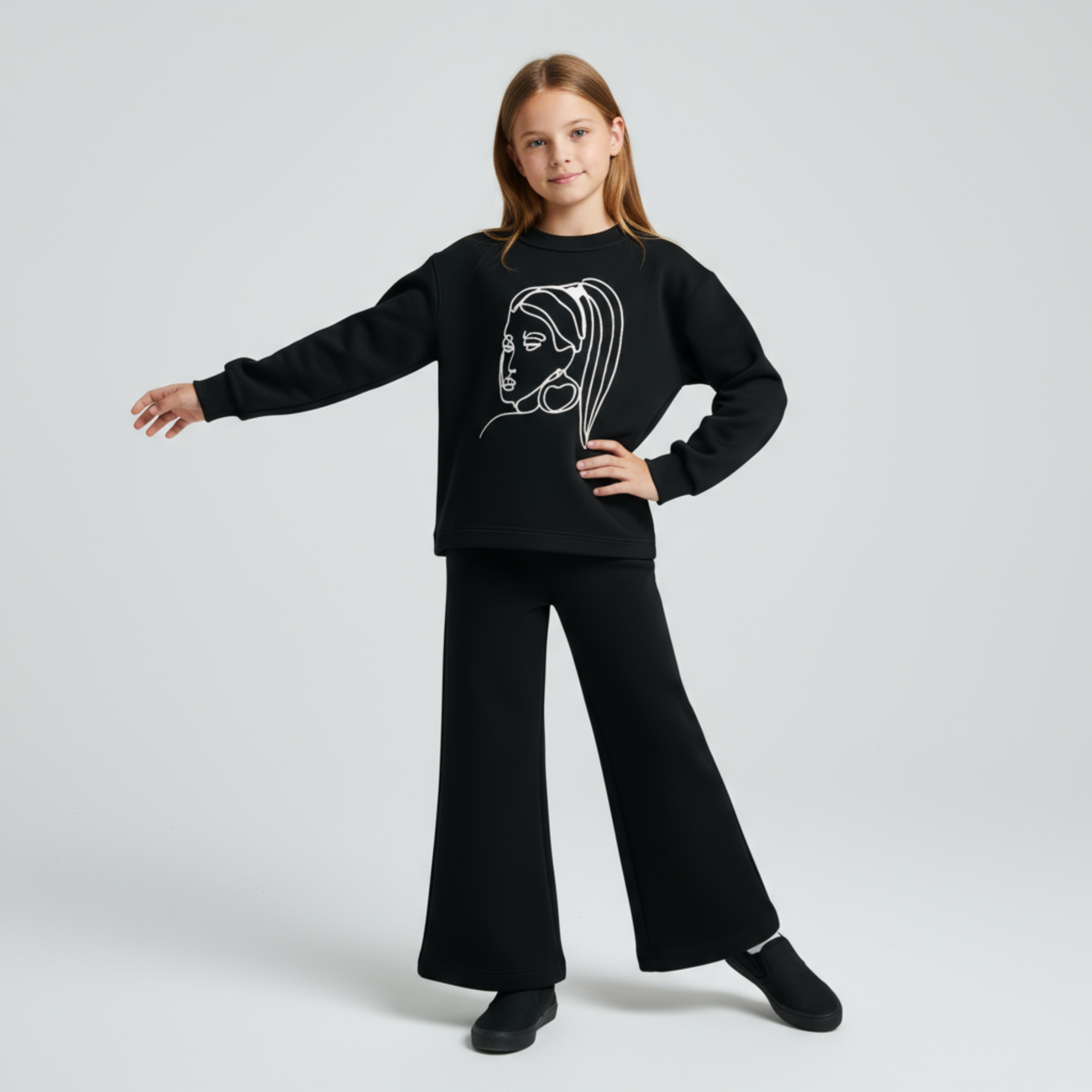 Stylish Flare Girls Cotton Set - Velora Luxury Fashion