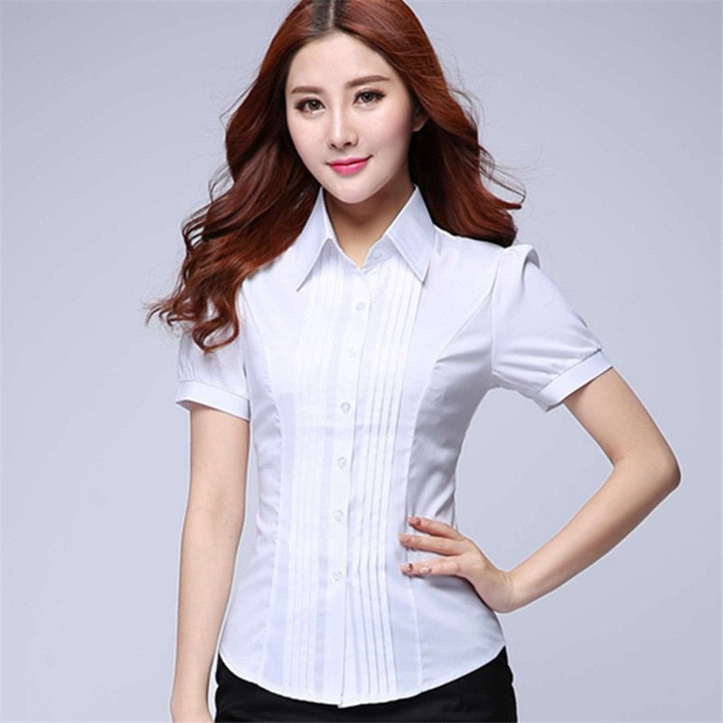 Stylish Short Sleeve Dress Shirt - Velora Luxury Fashion