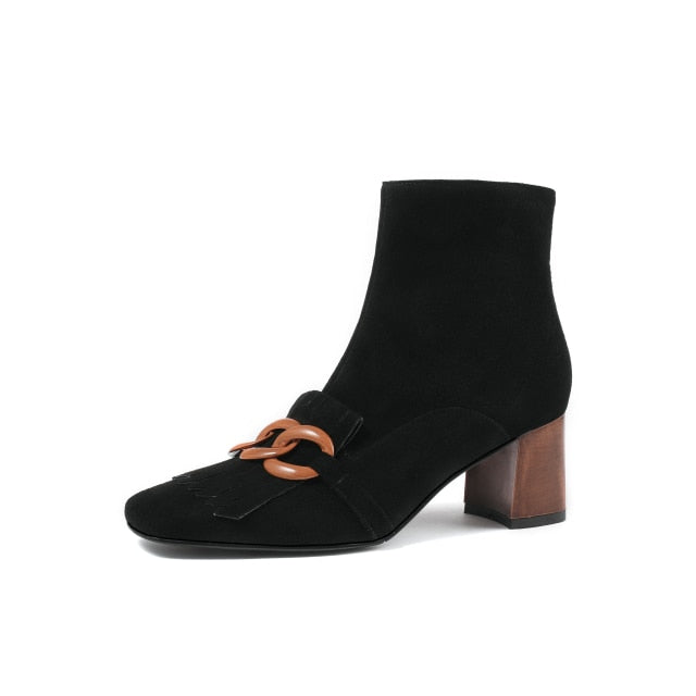 Suede Ankle Boot - Velora Luxury Fashion