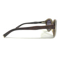 Sunglasses DIAGRAM BLACK WOOD Brown Round Frames w Purple Lenses - Velora Luxury Fashion
