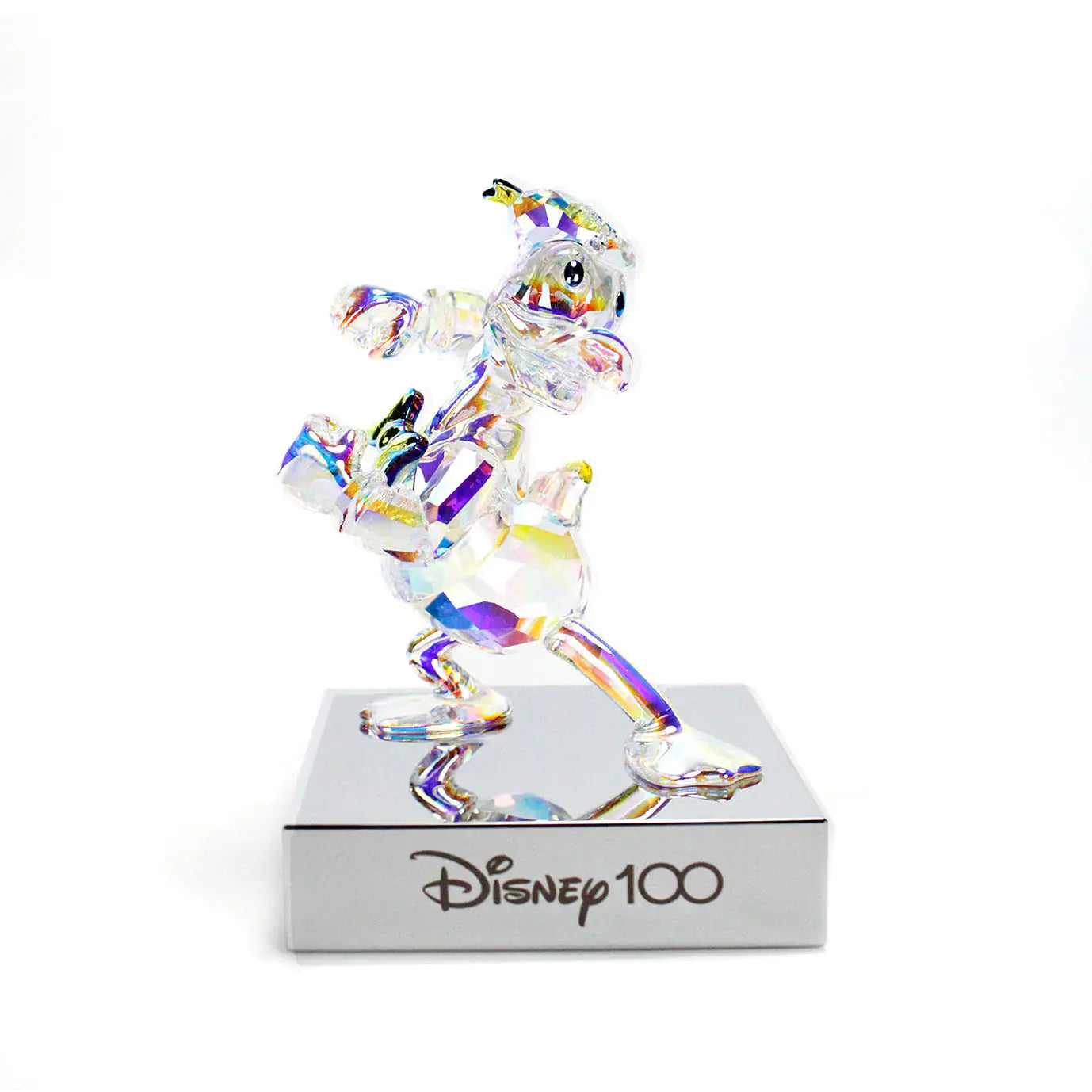 Swarovski Disney100 Donald Duck Iridescent Figurine - Velora Luxury Fashion