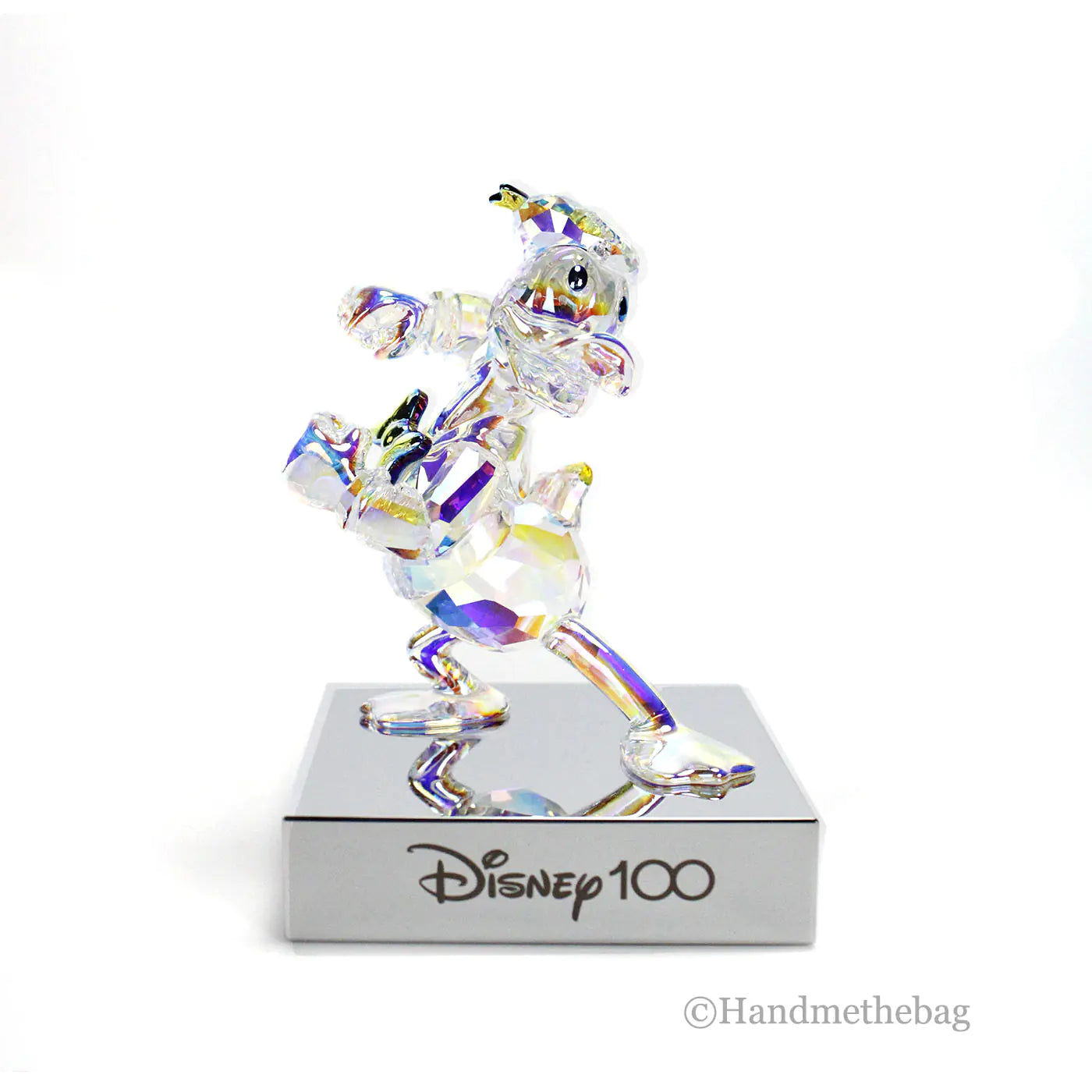 Swarovski Disney100 Donald Duck Iridescent Figurine - Velora Luxury Fashion