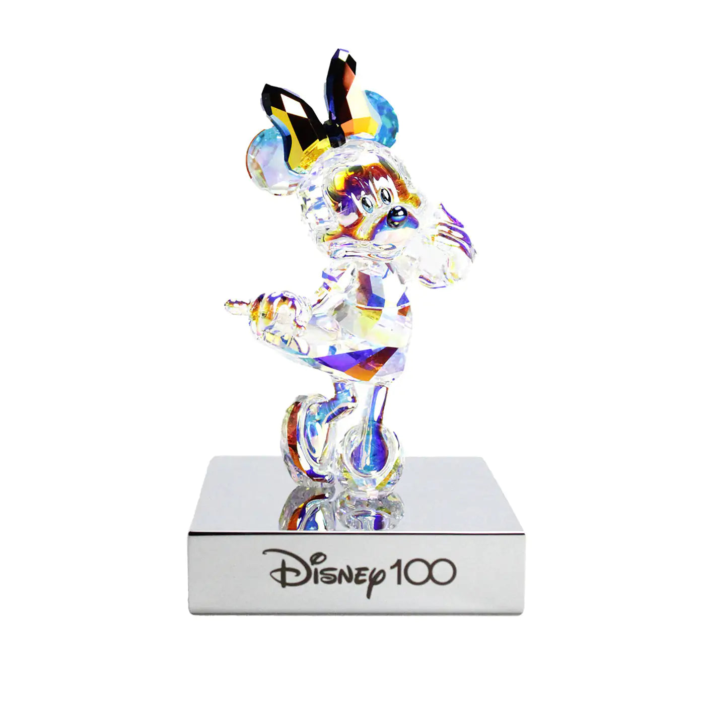 Swarovski Disney100 Minnie Mouse Iridescent Figurine - Velora Luxury Fashion