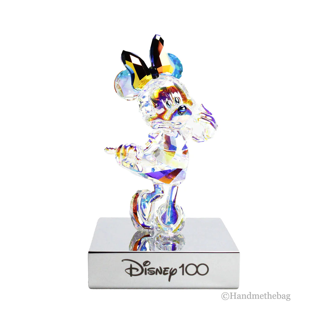 Swarovski Disney100 Minnie Mouse Iridescent Figurine - Velora Luxury Fashion