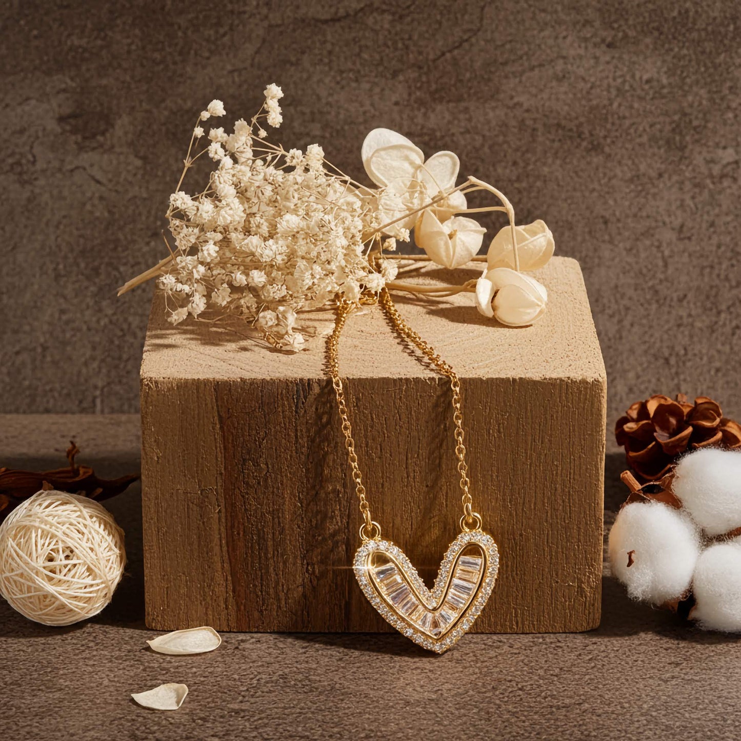 Swarovski Heart Pendant Necklace – Elegant Crystal Design