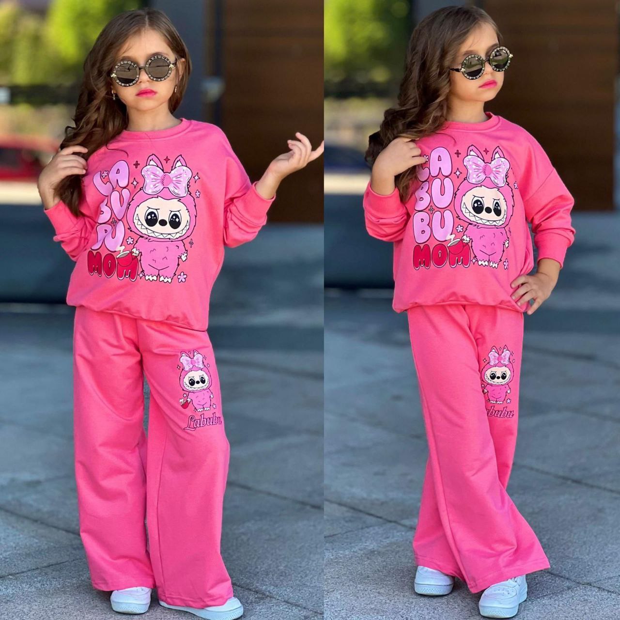 Sweet LA-BU-BU Girls Casual Set - Velora Luxury Fashion