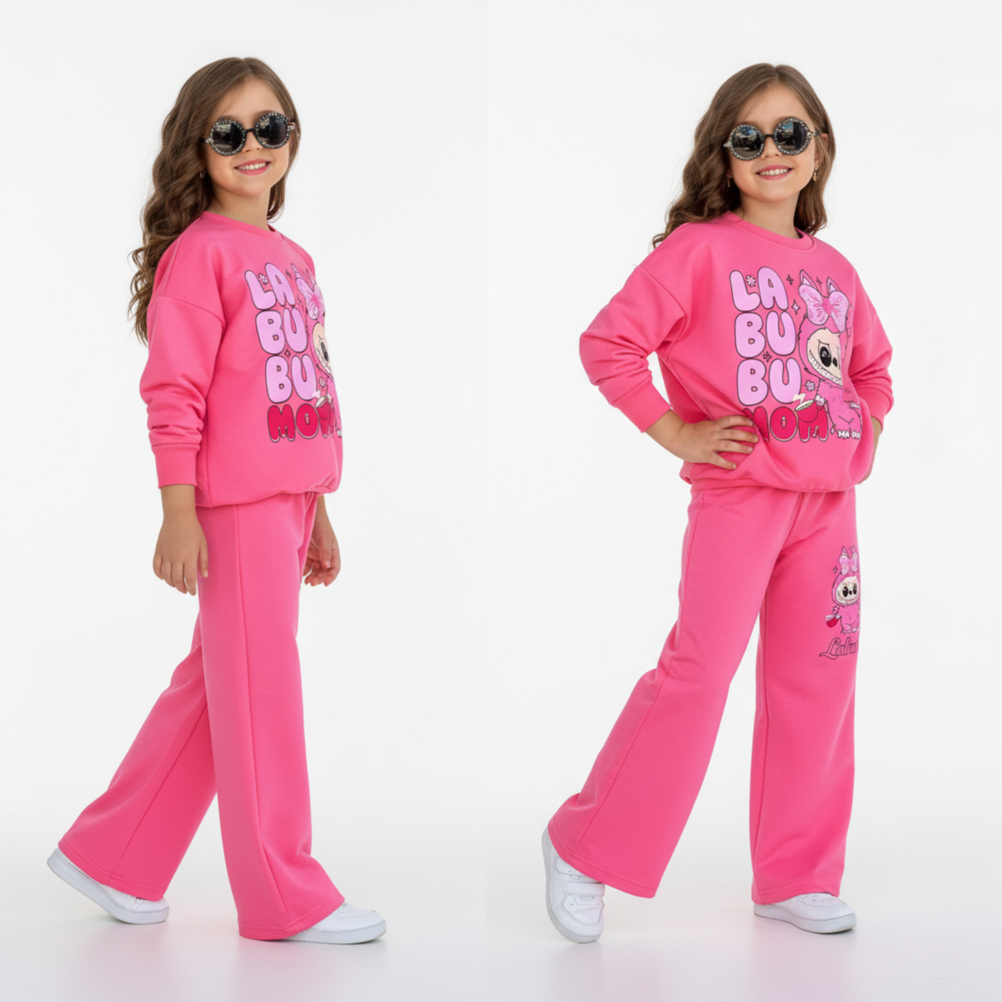 Sweet LA-BU-BU Girls Casual Set - Velora Luxury Fashion