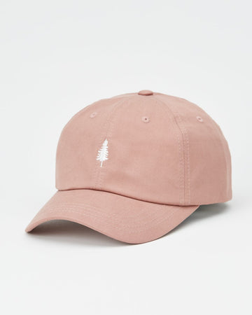 Tree Embroidery Tencel Peak Hat
