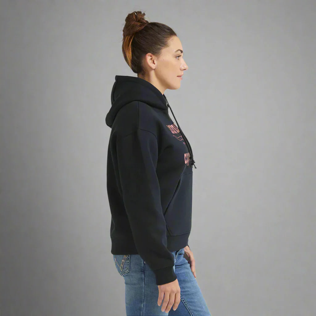 DHCM Women's Longhorn Hoodie Boutique of Leathers/Open Road