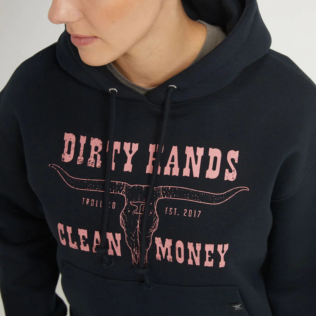 DHCM Women's Longhorn Hoodie Boutique of Leathers/Open Road