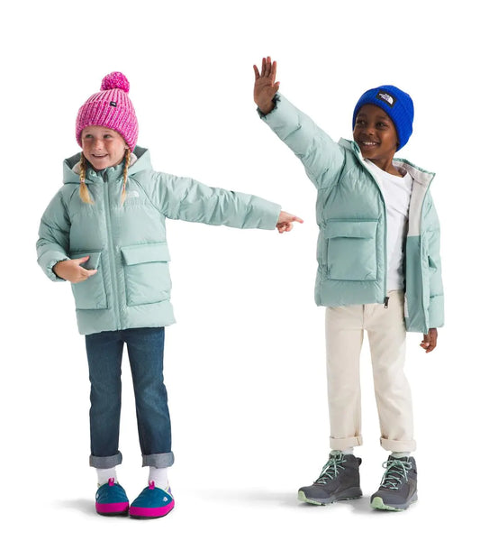 THE NORTH FACE Kids North Down Fleece-Lined Parka Muted Pine 4 - Velora Luxury Fashion