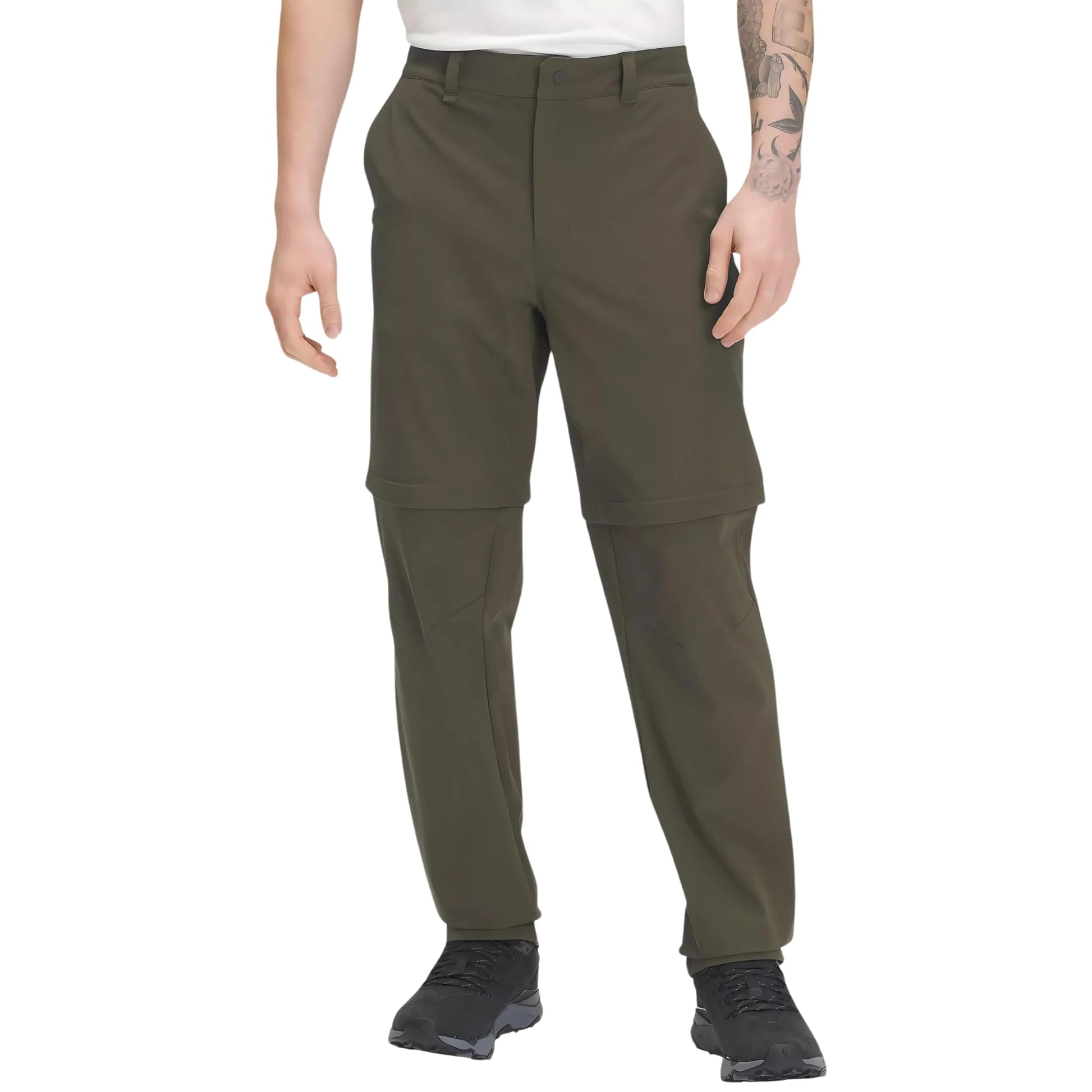 THE NORTH FACE Mens Paramount Convertible Pant - PFAS Free New Taupe Green-NPF 36 Short - Velora Luxury Fashion