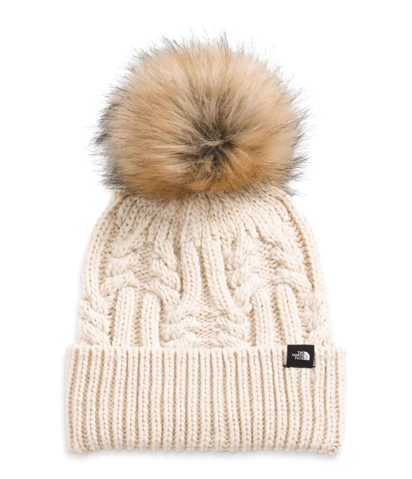 THE NORTH FACE Oh Mega Faux Fur Pom Beanie (Little Kids/Big Kids) Gardenia White One Size - Velora Luxury Fashion