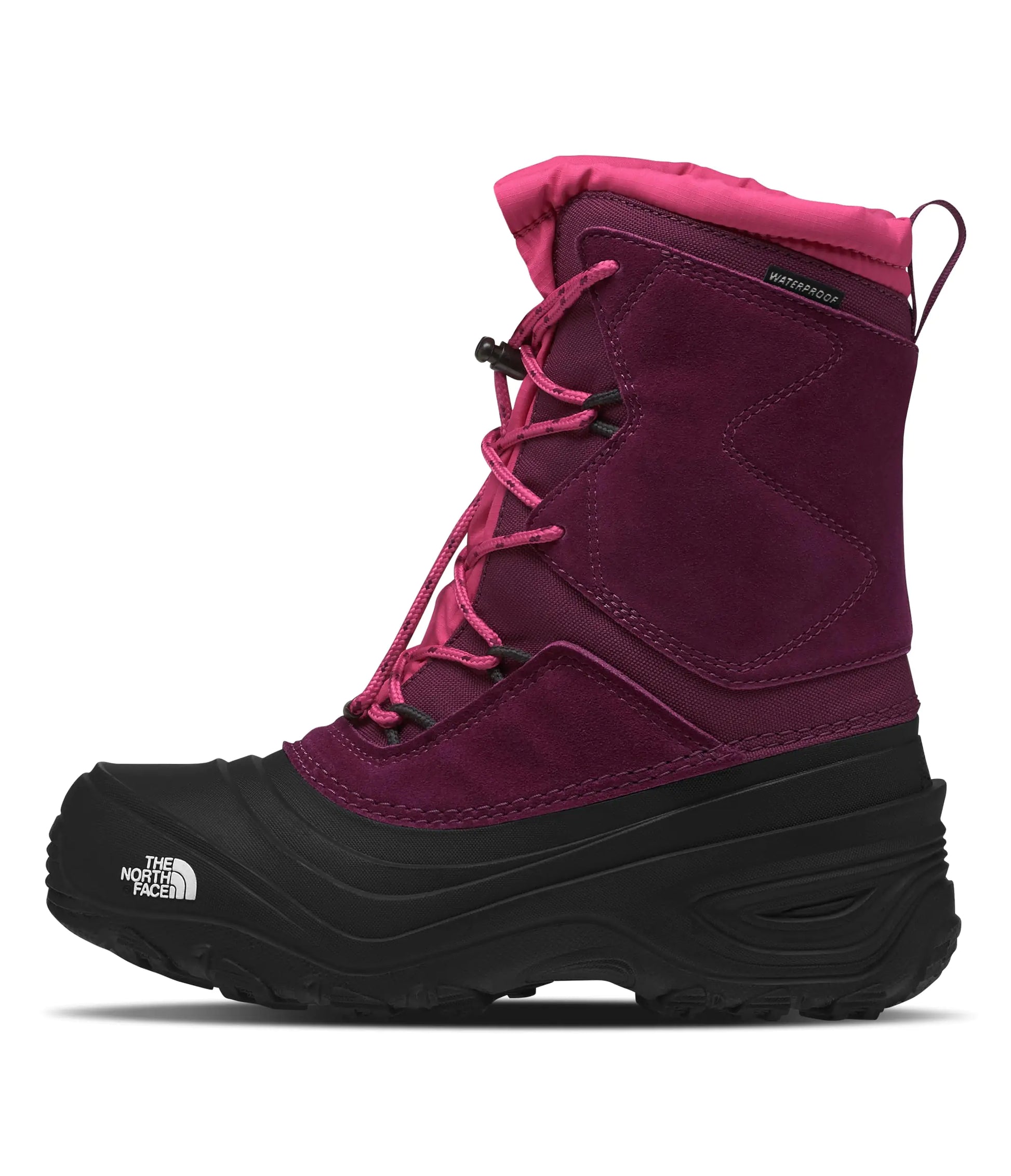 THE NORTH FACE Teen Alpenglow V Waterproof Boot Boysenberry/TNF Black 6 - Velora Luxury Fashion