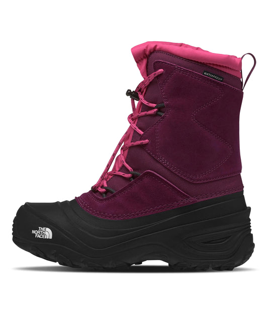 THE NORTH FACE Teen Alpenglow V Waterproof Boot Boysenberry/TNF Black 6 - Velora Luxury Fashion