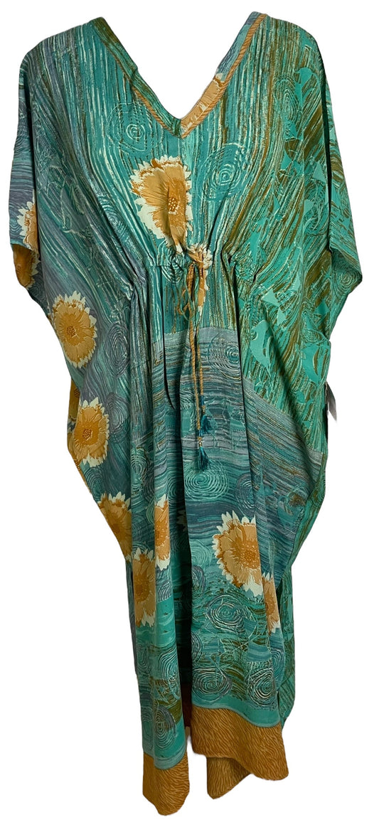 PRC6774 Avatar Pure Silk Maxi Kaftan - Velora