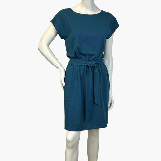 TOC Jersey Belted Dress w/pockets - Velora Luxury Fashion