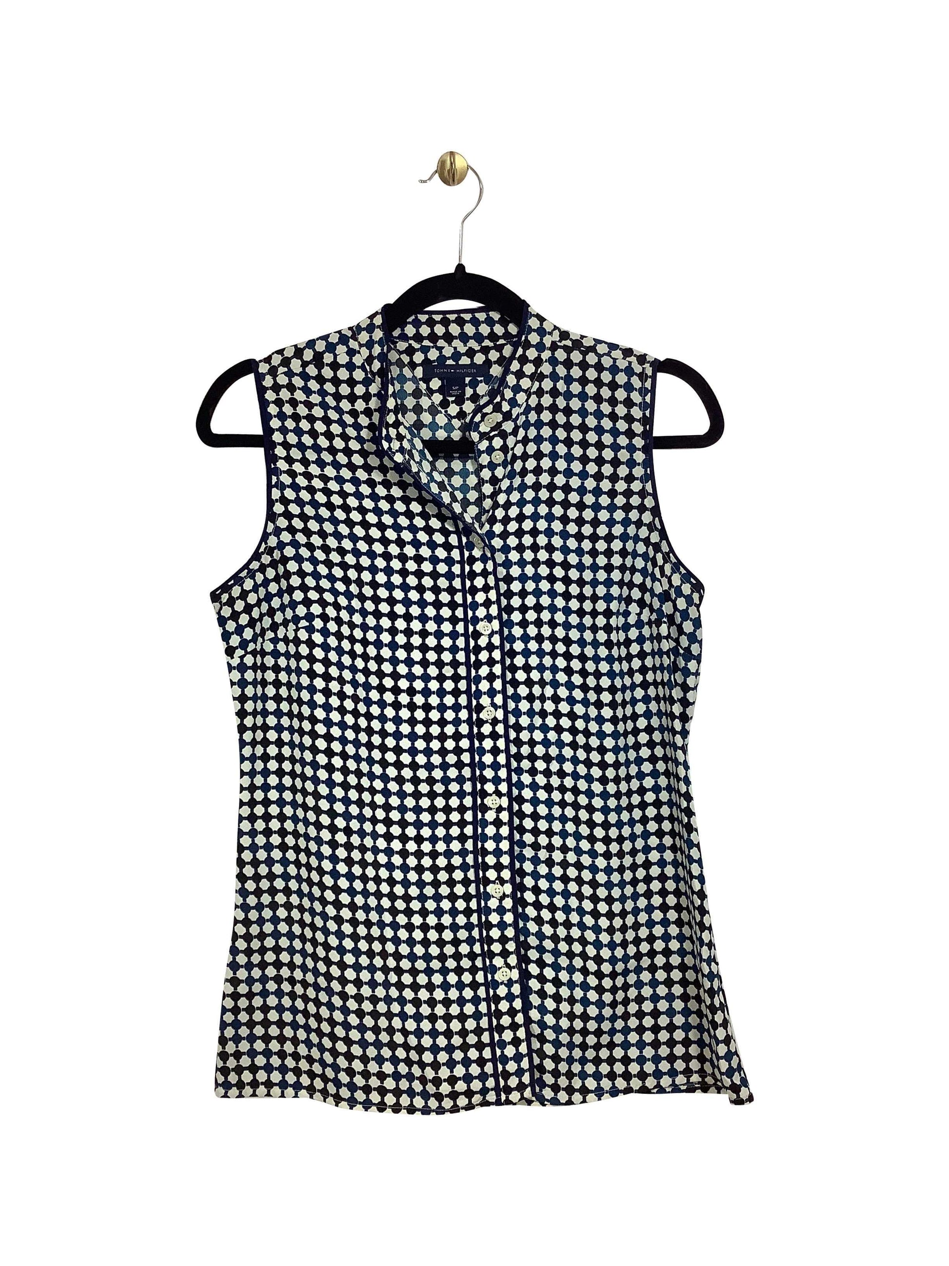 TOMMY HILFIGER Regular fit Button-down Top in Blue - S - Velora