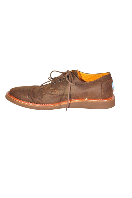 TOMS Men Flat Shoes Regular fit in Brown - 10 - Velora Luxury Fashion