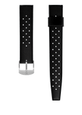 YEMA Black Tropic Dive Strap 19mm | SYSUP-TP19-SS - Velora Luxury Fashion