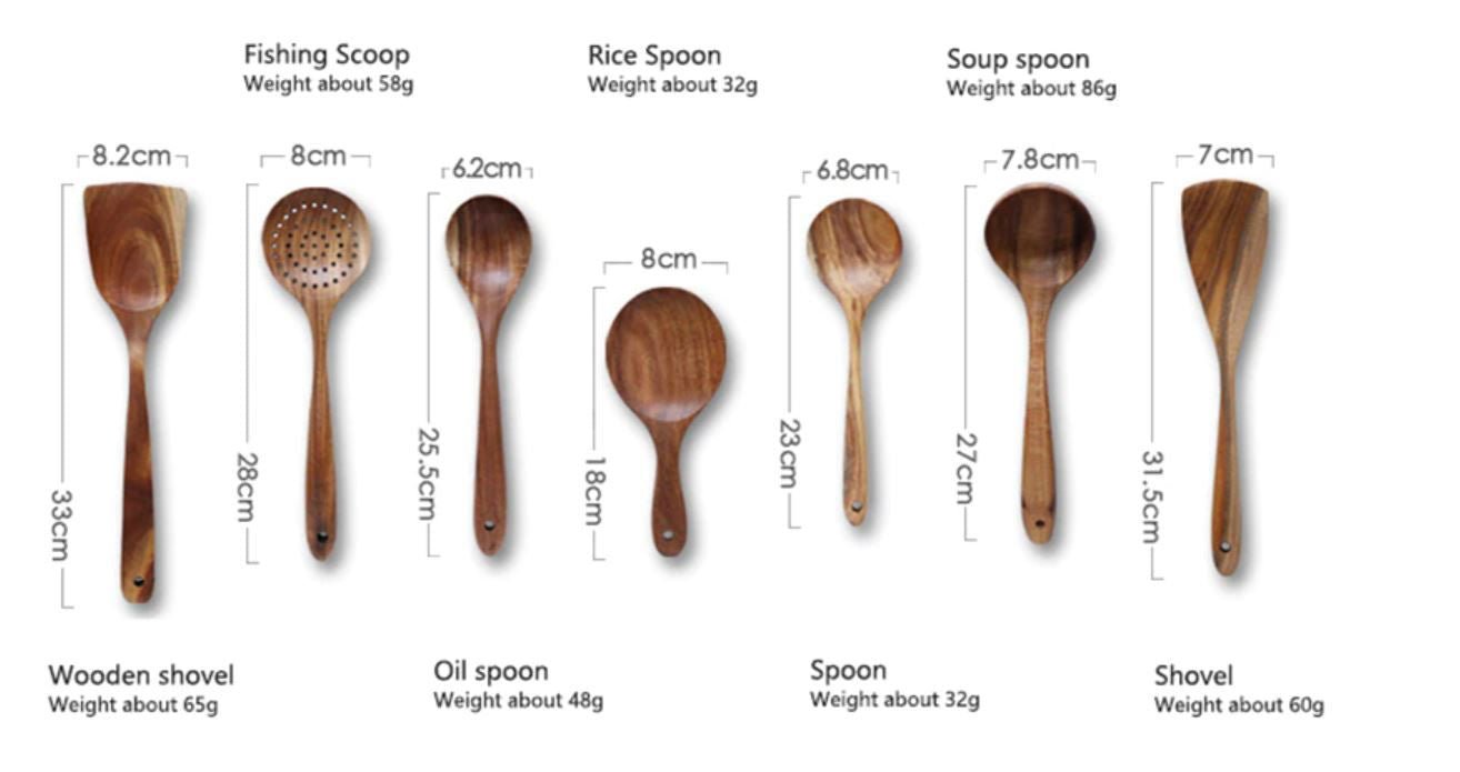 Teak Wooden Cooking Set - Velora Luxury Fashion