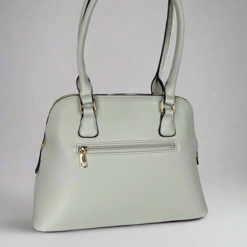 Temptation Italy Faux Leather 2-Handle Bag with Floral Design - Velora Luxury Fashion