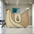 Temptation Italy Faux Leather Small Shoulder Bag with Dragonfly and Flowers - Velora Luxury Fashion
