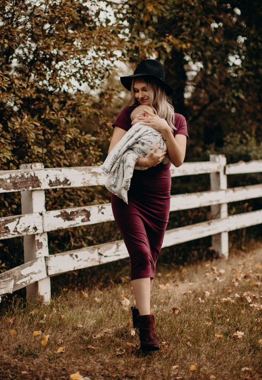 Terri Tee Shirt Maternity and Nursing Dress - Velora Luxury Fashion