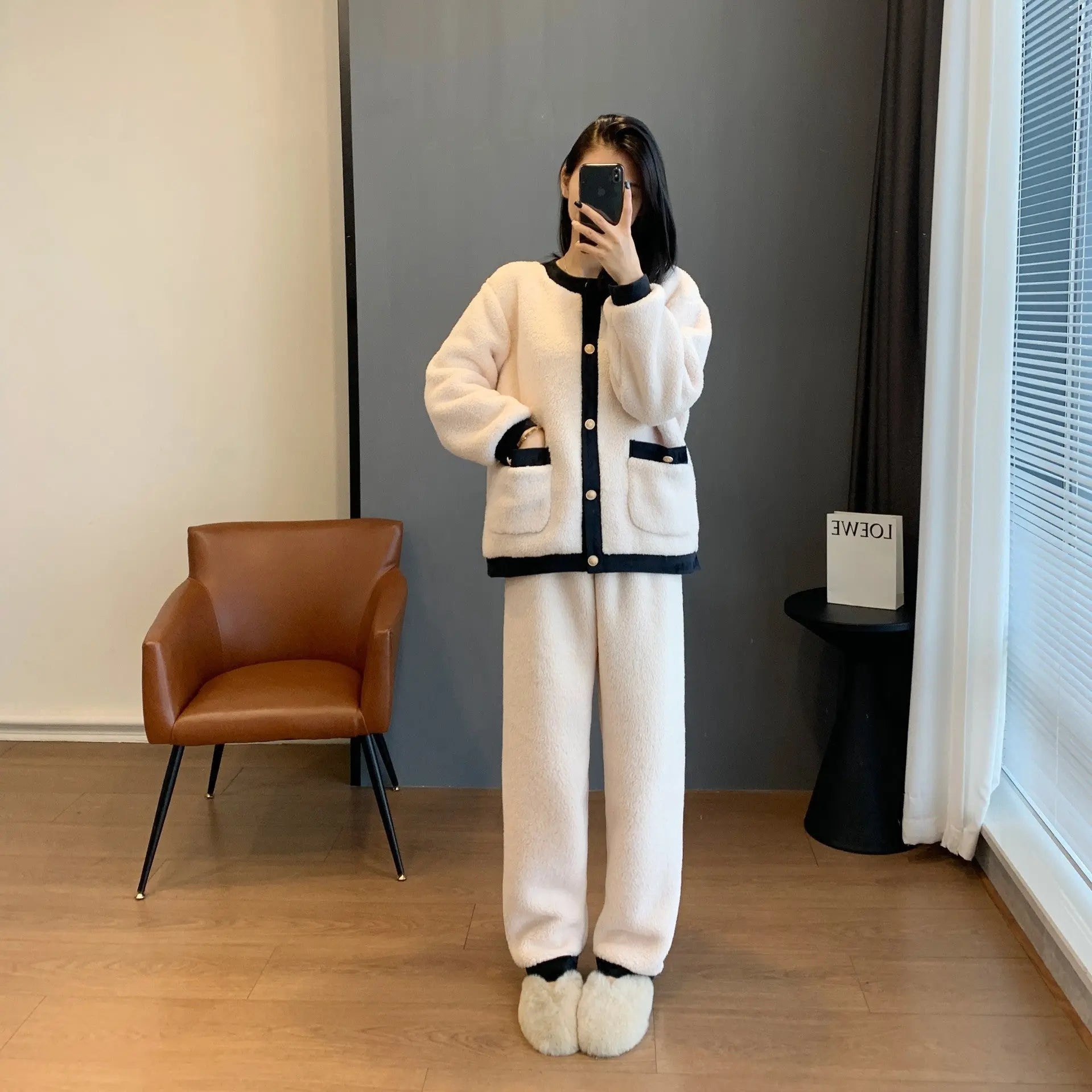 Texture Soft Glutinous Little Fragrant Pajamas Suit For Women EX-STOCK Canada