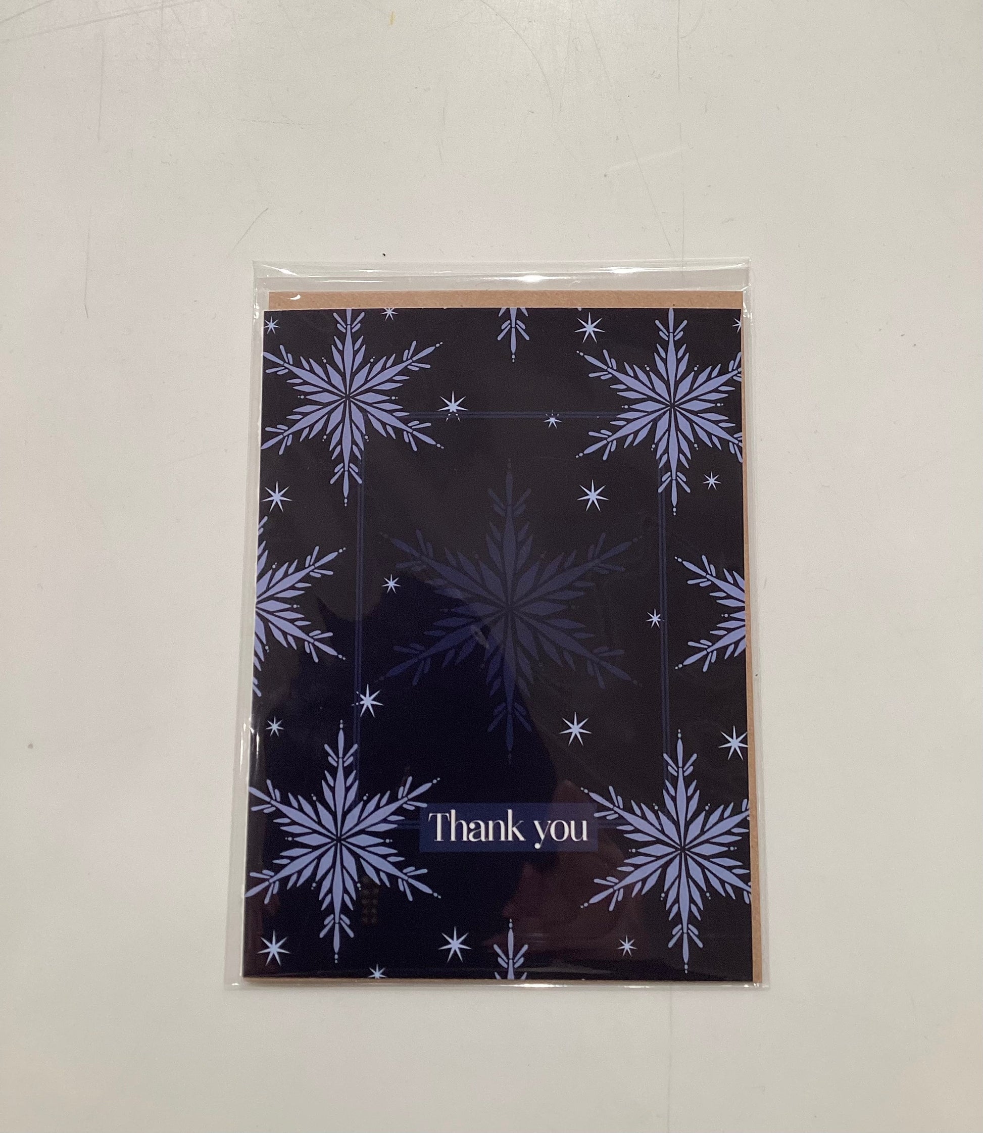 Thank You Snowflake Greeting Card - Velora Luxury Fashion