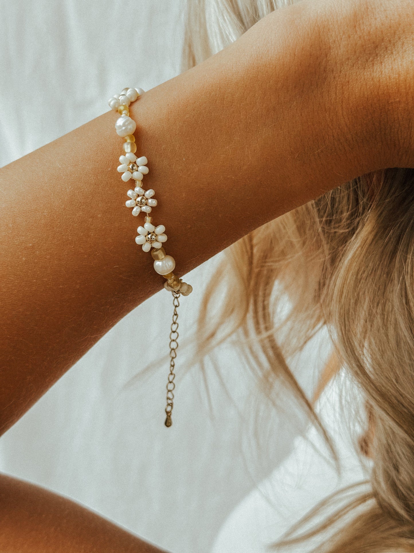 The Daisy Bracelet & Anklet in "Buttercup" - Velora Luxury Fashion