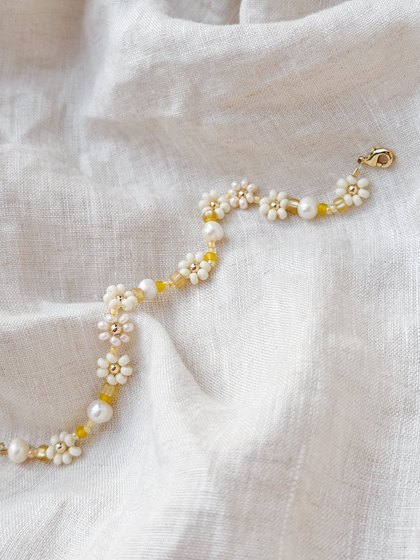 The Daisy Bracelet & Anklet in "Buttercup" - Velora Luxury Fashion