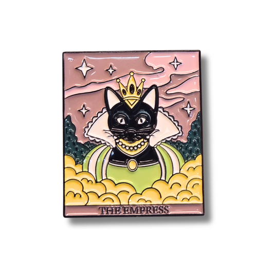"The Empress" Cat Tarot Card | Collectible Pin - Velora Luxury Fashion