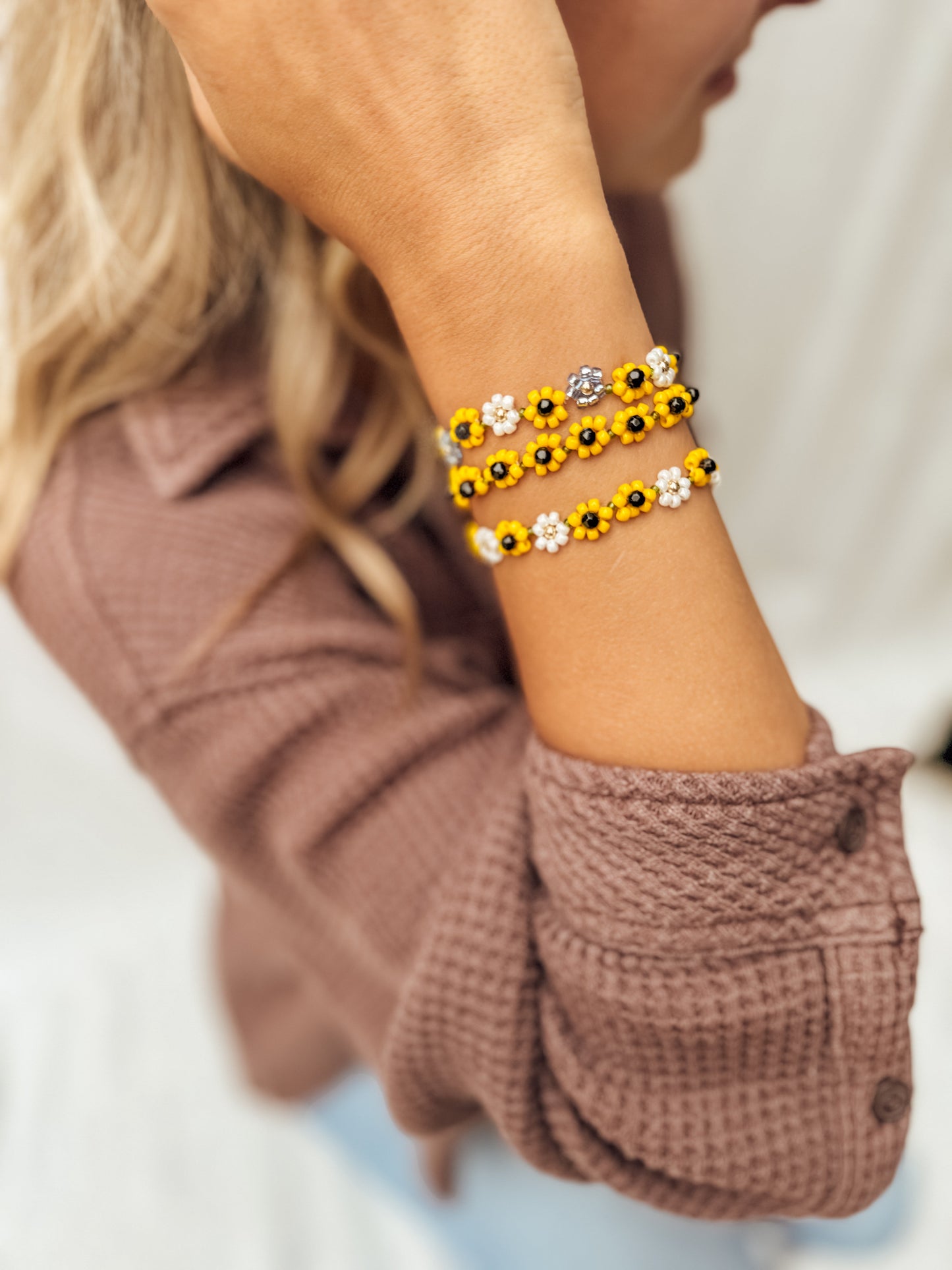 The Golden Grove Sunflower bracelets🌻 - Velora Luxury Fashion