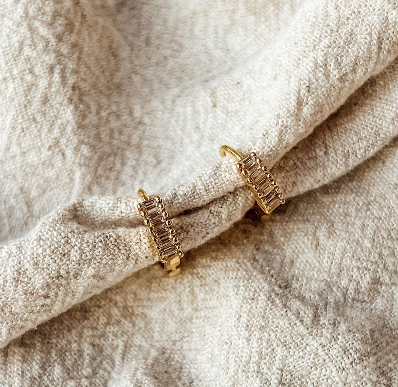 The Gracie CZ Huggie Earrings - Velora Luxury Fashion