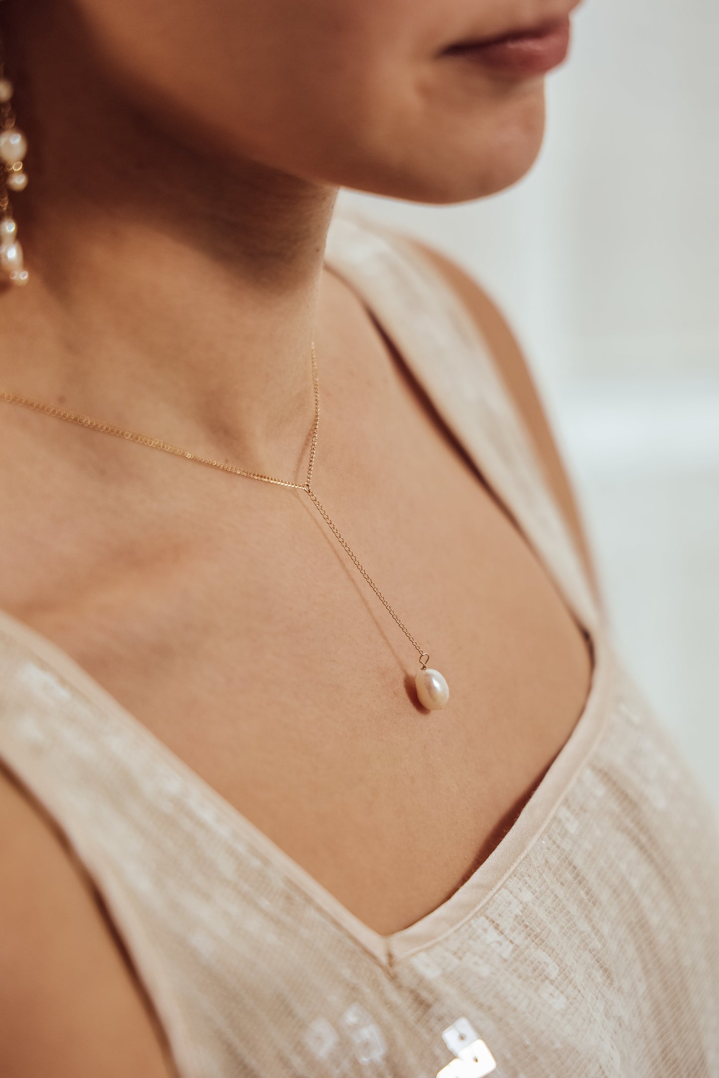 The Irina Drop Necklace - Velora Luxury Fashion