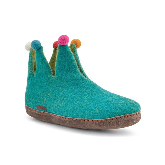 The Jester - Light Blue with Leather - Velora Luxury Fashion