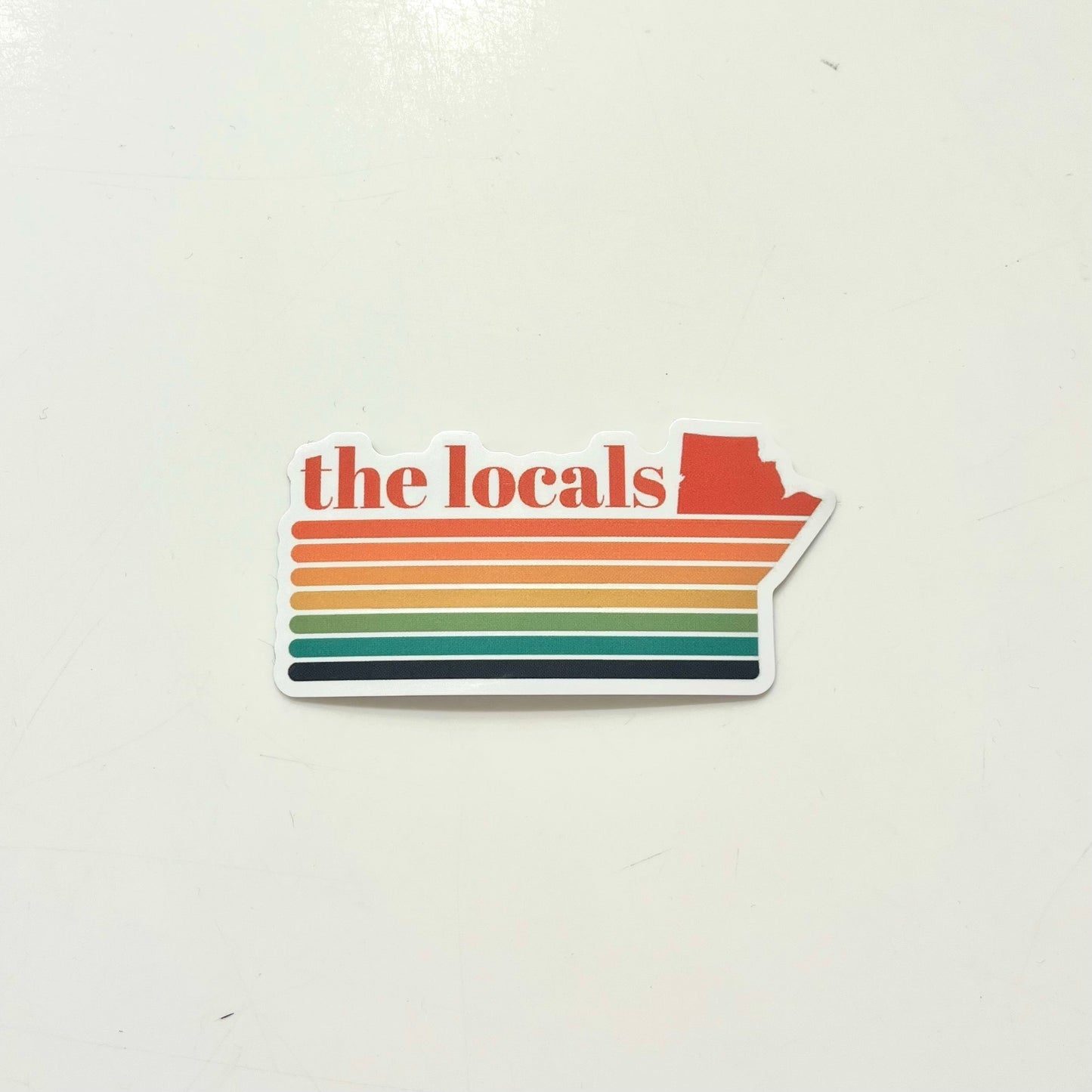 The Locals Prairie Sunset Sticker - Velora Luxury Fashion