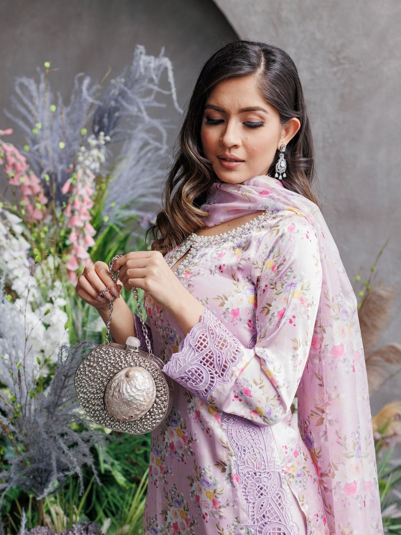 The MYRTLE Silver Clutch - Velora Luxury Fashion