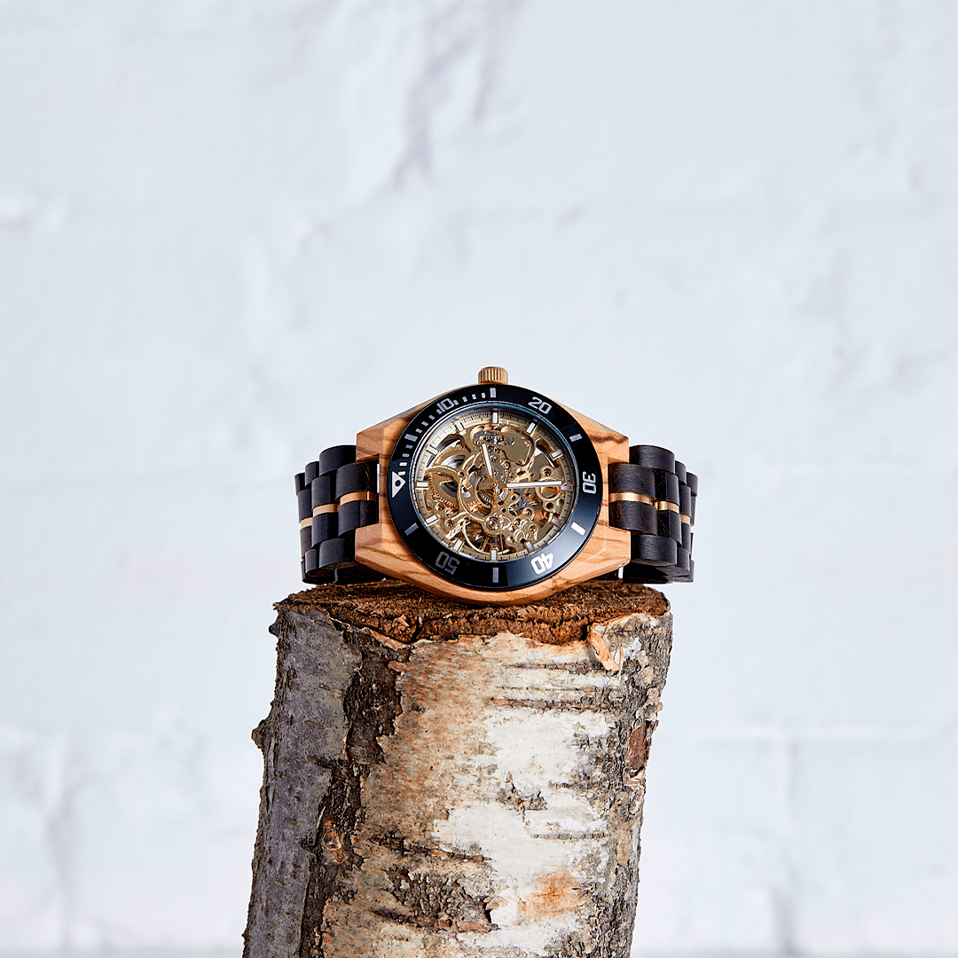 The Rosewood: Wood Watch for Men - Velora Luxury Fashion