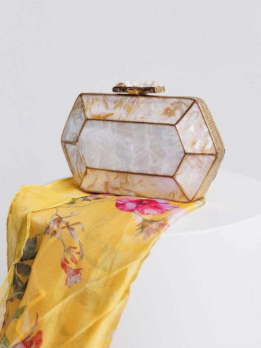 The SAMAR Gold Clutch - Velora Luxury Fashion