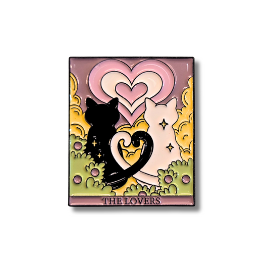 "The Lovers" Cat Tarot Card | Collectible Pin - Velora