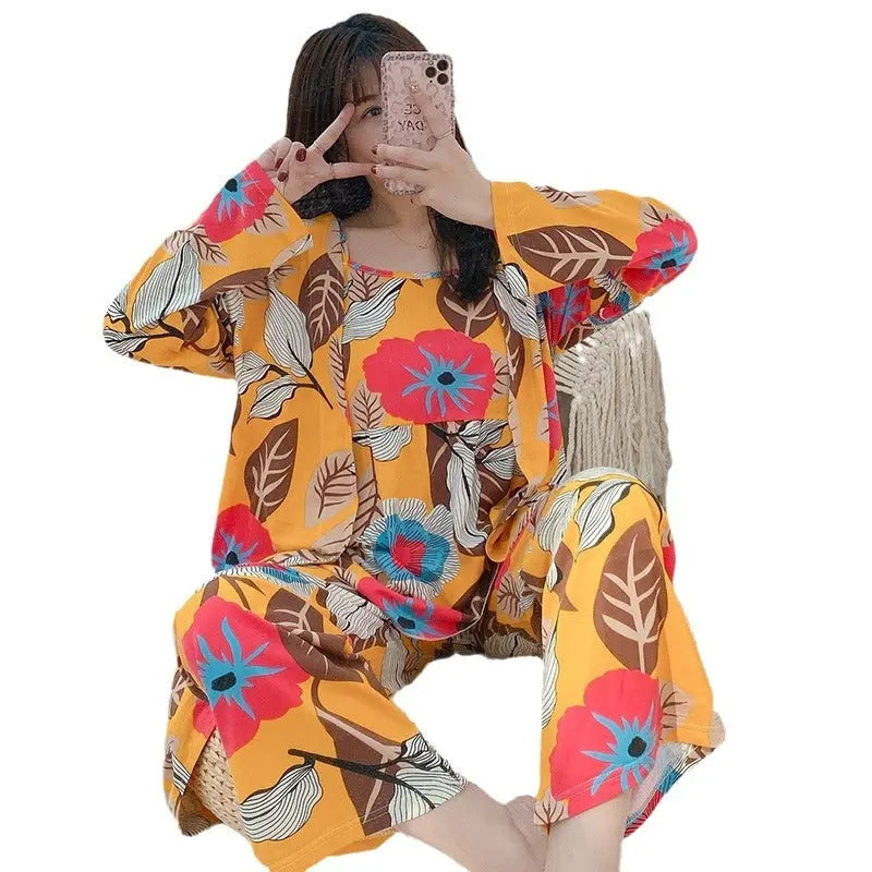 Three-piece Homewear Pajamas For Women EX-STOCK Canada