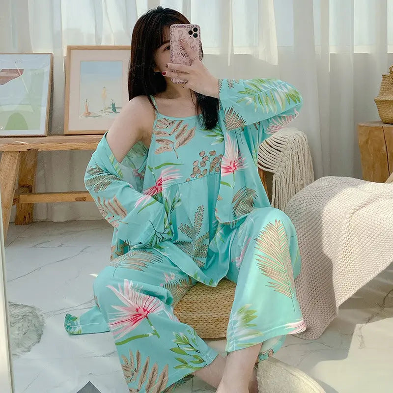 Three-piece Homewear Pajamas For Women EX-STOCK Canada