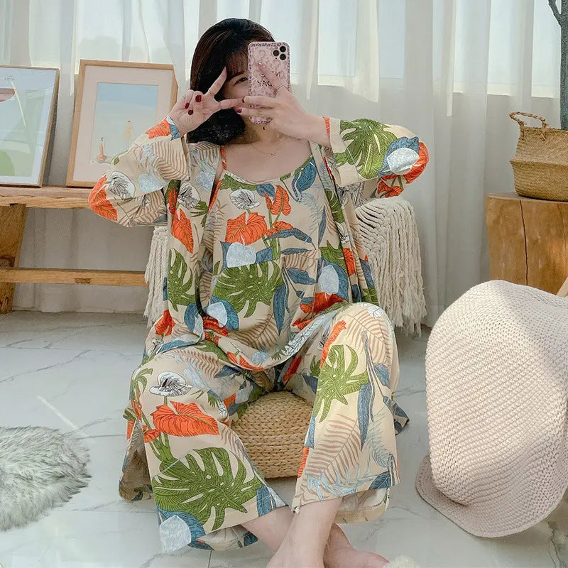 Three-piece Homewear Pajamas For Women EX-STOCK Canada