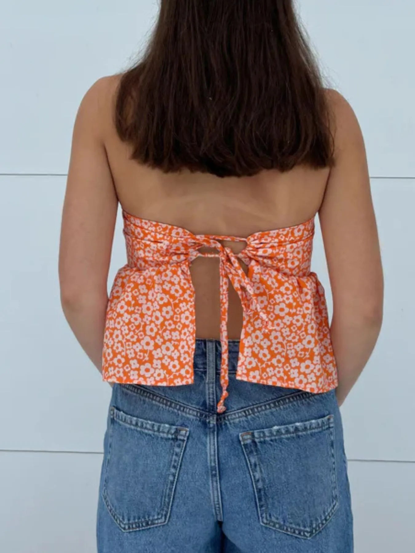 Tie Back Tube Top - Velora Luxury Fashion